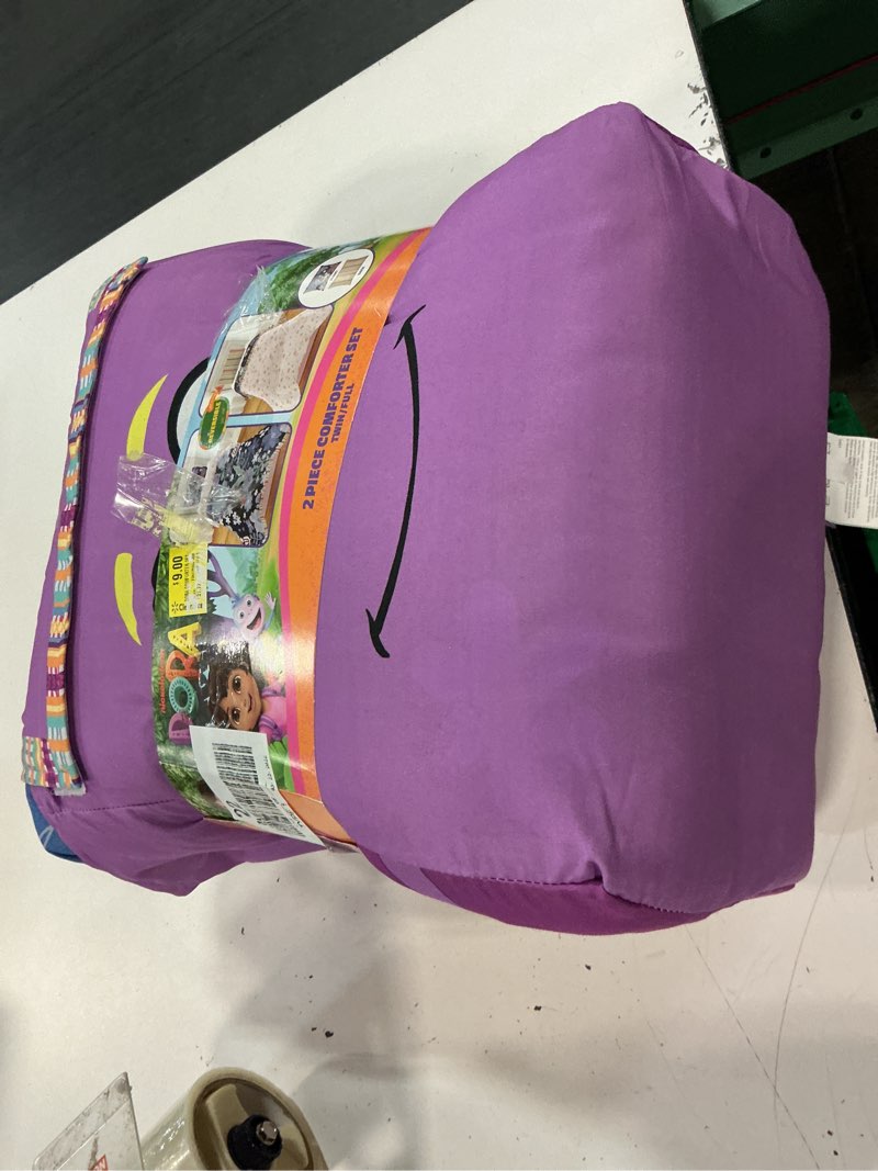 Condition photo showing Good Condition for dora the explorer kids 2 piece reversible comforter and pillowcase set, blue