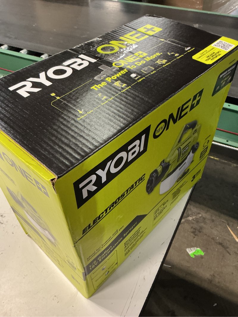 Condition photo showing New/Like New for one+ 18v cordless electrostatic 0.5 gal. sprayer (tool only)
