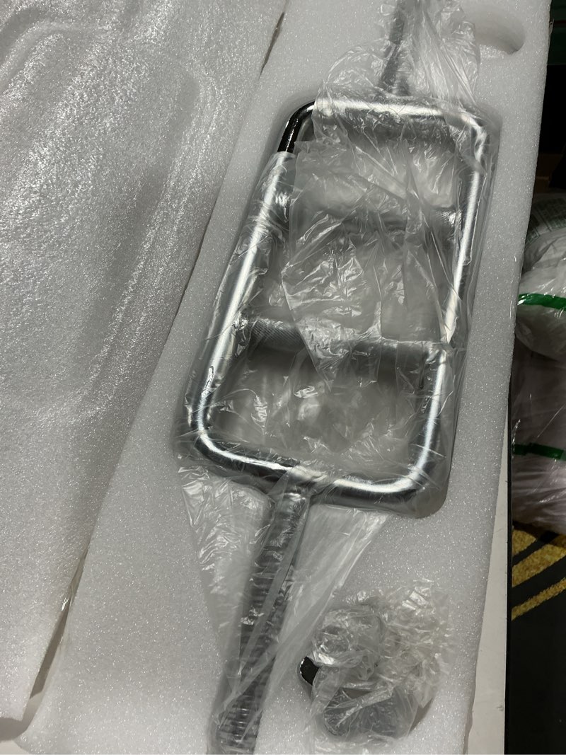 Sunny Health & Fitness 24 in Threaded Solid Chrome Tricep Bar with Ring Collars - STTB-24