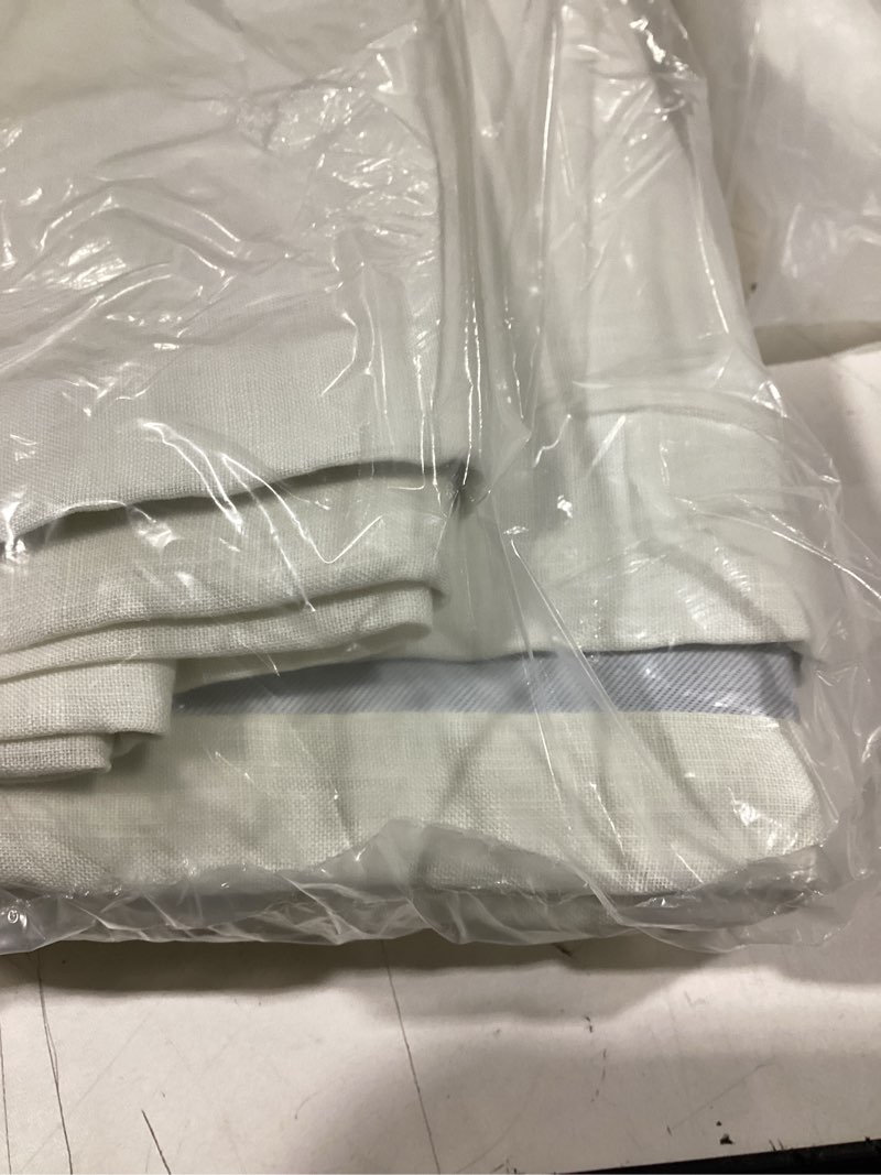 Condition photo showing Good Condition for linen curtains offwhite room darkening quince 