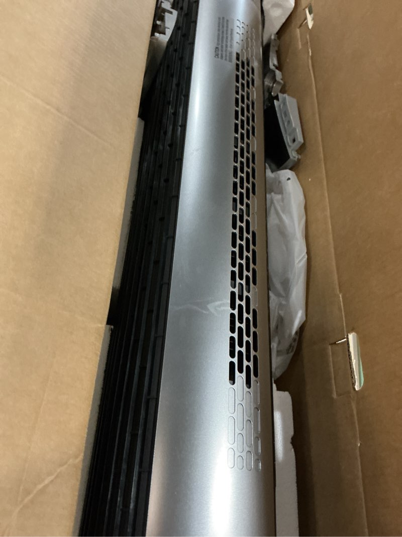 Condition photo showing As Is for Dreo Tower Fan and Heater Combo, 29.2ft/s Standing Fans for Bedroom, 17 Levels, 6 Modes, 120° Oscillation, 42 Inch, 12H Timer, 25dB Quiet, with Remote, for Office, Large Room, Silver