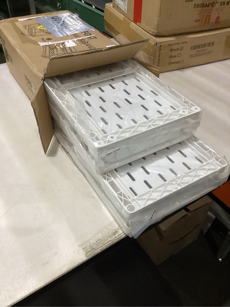 Condition photo showing New/Like New for VERIFOST 2 Pack Under Sink Organizers and Storage, Double Sliding Kitchen Cabinet Organizer, 2 Tier Height Adjustable Countertop Organizer for Kitchen Bathroom Laundry, White