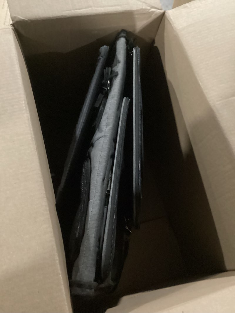 Condition photo showing Good Condition for cat carrier for 2 cats, foldable double cat and dog carrier, small to medium size, 2 front zippered compartments,two pets carrier for travel,mulitple cat carrier (dark gray with flat pocket) gray+ with big pocket