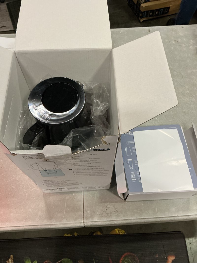 Condition photo showing Good Condition for lifestraw home – water filter pitcher, 7-cup, obsidian, bpa free designed for everyday protection against bacteria, parasites, microplastics, lead, mercury, pfas, and a variety of chemicals 7-cup obsidian