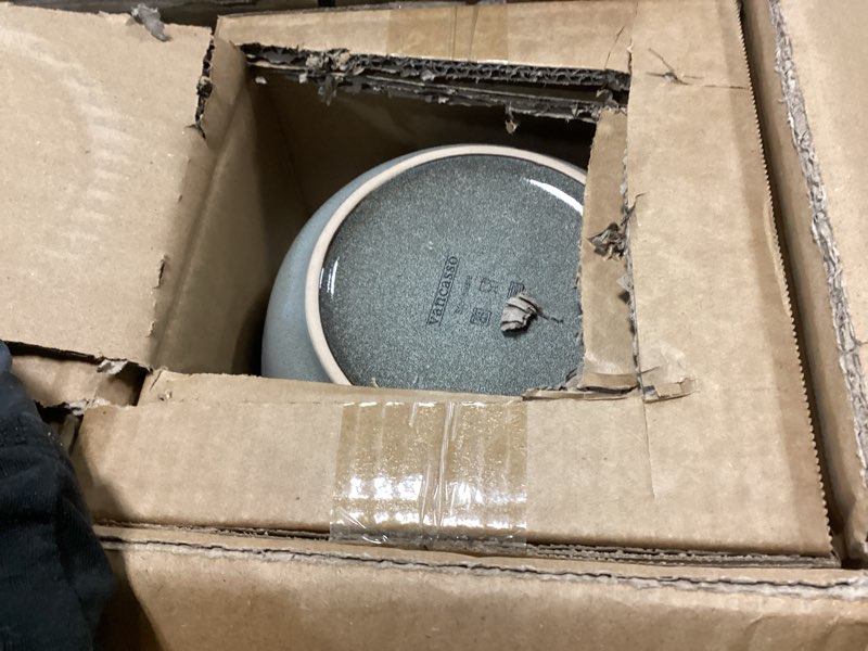 Condition photo showing New/Like New for vancasso ANYA 24 Pieces Plates and Bowls Set, Mint Green Dinnerware Sets, Reactive Glaze Dishes Set for 8, Ceramic Dishware Sets Kitchen Dinner Set, Microwave & Dishwasher Safe Mint Green 24 PCS (Set for 8)