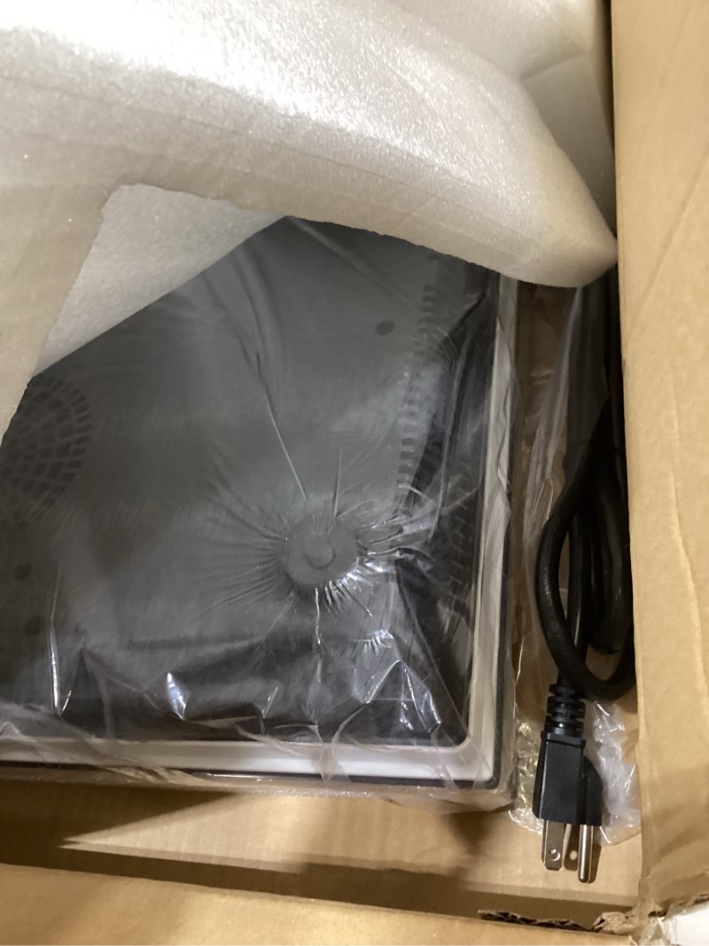 Condition photo showing New/Like New for VBGK Double Induction Cooktop, 24 inch 4000W Electric cooktop with hot plate, induction stove top with LED Touch Screen 9 Levels Settings with Child Safety Lock & Timer 110V Induction cooktop 2 burner