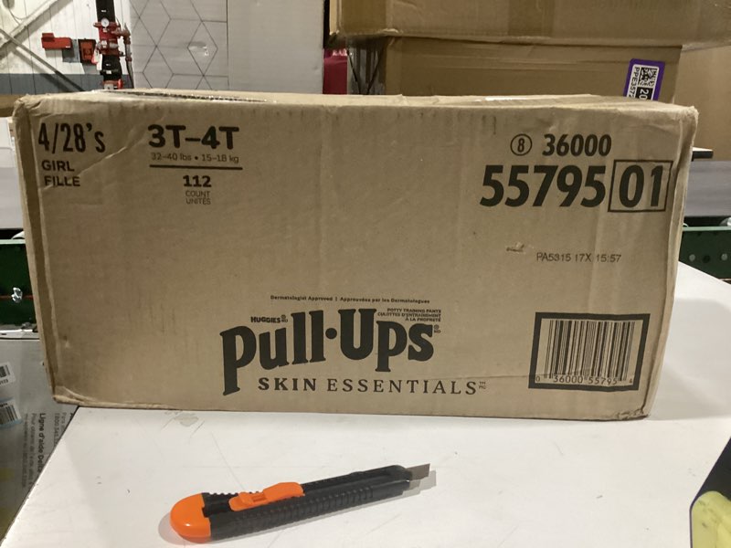 Condition photo showing New/Like New for pull-ups girls' skin essentials luxury training pants - size 3t-4t - 112ct