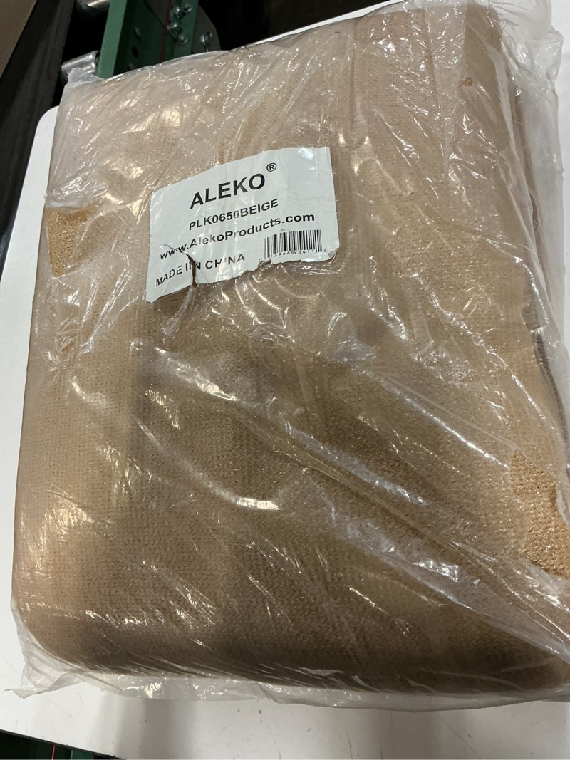 Condition photo showing New/Like New for aleko fence privacy screen | backyard fencing windscreen | outdoor shade cover mesh fabric with grommets | 5 x 50 feet | beige | plk0650beige