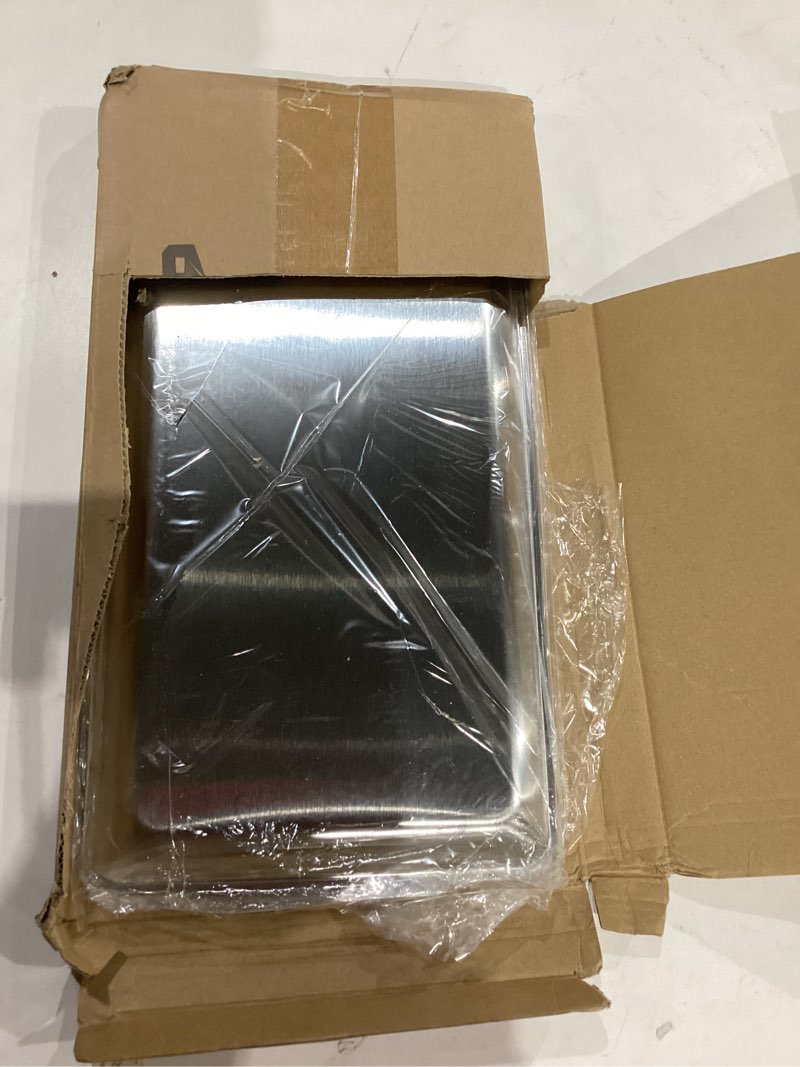Condition photo showing New/Like New for Otoolling 4 Pcs Metal Trays for Harvest Right Freeze Dryer Small, 18/8 Stainless Steel Trays, Durable Stackable Freeze Dryer Accessories for Kitchen