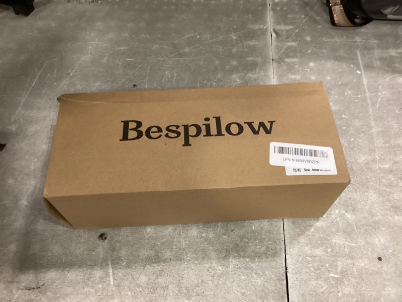 Condition photo showing New/Like New for bespilow cervical neck pillow for pain relief, dual-layer memory foam orthopedic contour pillow for office,travel, ergonomic neck support for back sleepers,cooling breathable case (us design patented) black&red