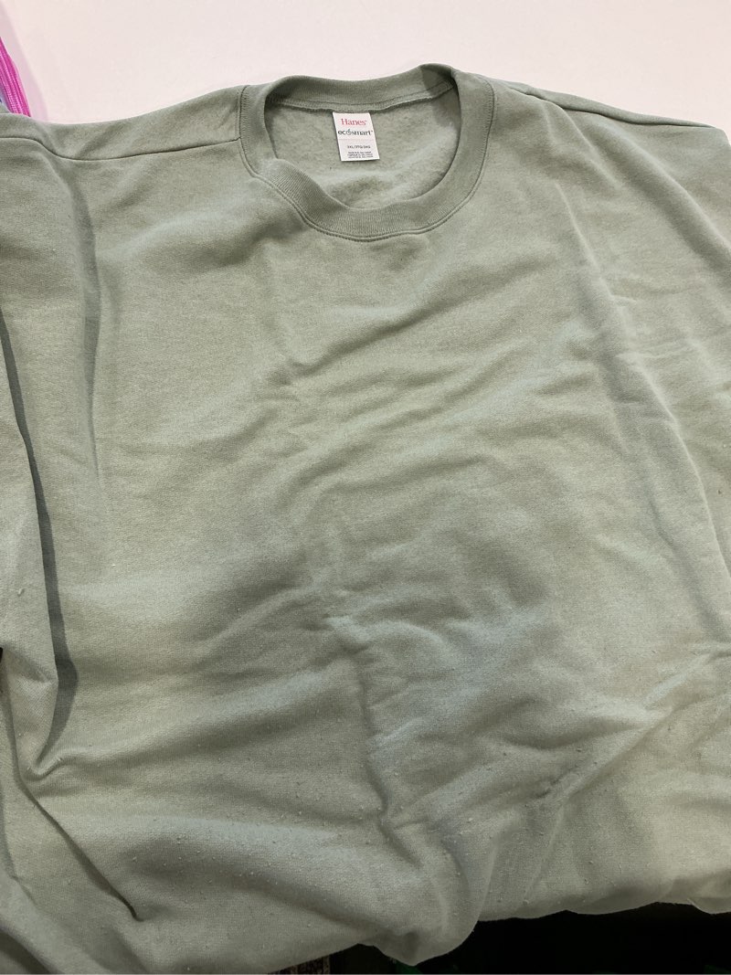 Condition photo showing As Is for Hanes EcoSmart Unisex Fleece Sweatshirt(3XL)