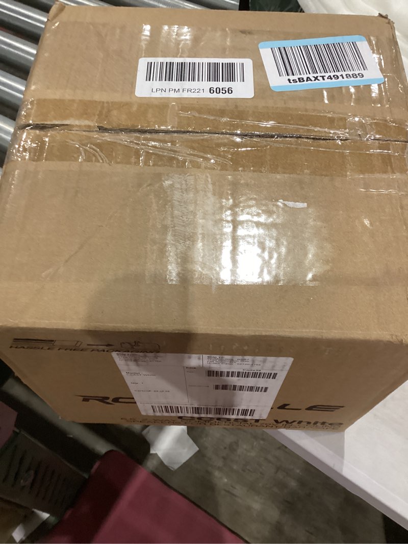 Condition photo showing Good Condition for Rockville CC65T Pair 6.5" 70V Ceiling Speakers, 40W 8-Ohm Power, Aimable Tweeter, Flush Mount, Paintable Grill, for Restaurants, Cafes, Offices White