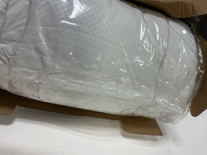Condition photo showing As Is for allswell ultra plush pillow top mattress topper  queen