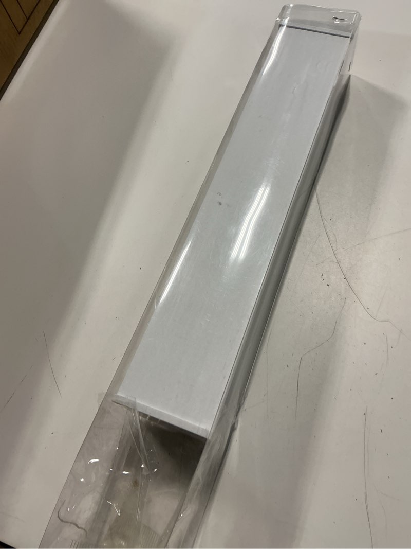 Condition photo showing As Is for persilux cordless blackout roller shades for indoor windows, free-stop with valance, thermal insulated fabric blinds, uv protection for home and bedroom (white, 15" w x 64" h)