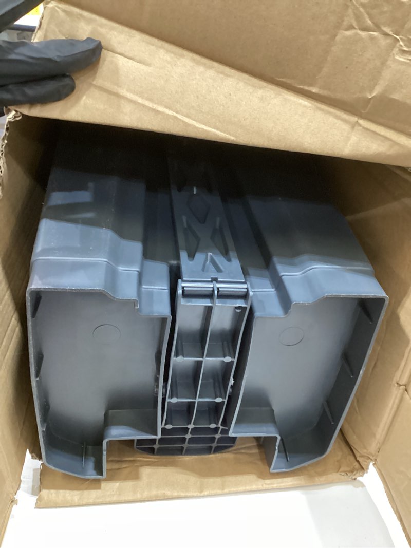 Condition photo showing As Is for Dog Poop Trash Can Outside 20L with Waste Bags Outdoor Dog Poop Trash Can for Backyard with Lid Odorless Waterproof Foot Pedal and Removable Inner Bucket Trash Can with Bags