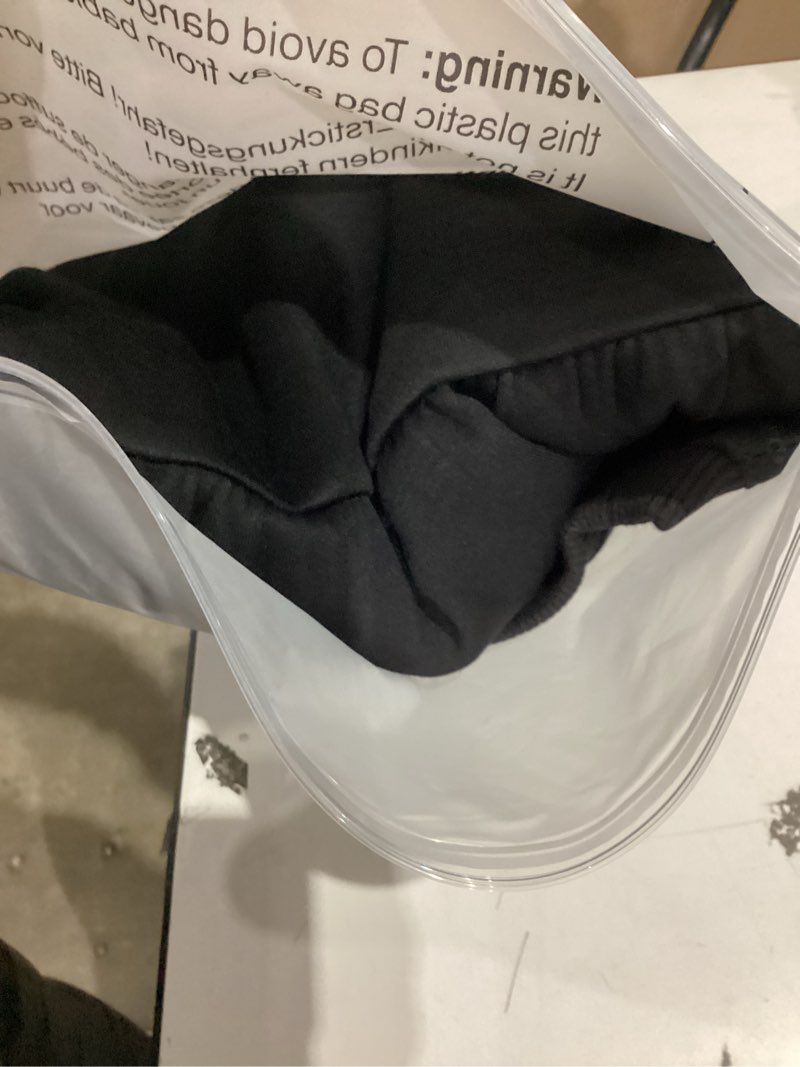 Condition photo showing New/Like New for Dokuritu Sweatshirt Dress for Women Crewneck Long Sleeve Ruffled Patchwork Pullover Fall Dress Casual Sport Mini Dress Black Medium