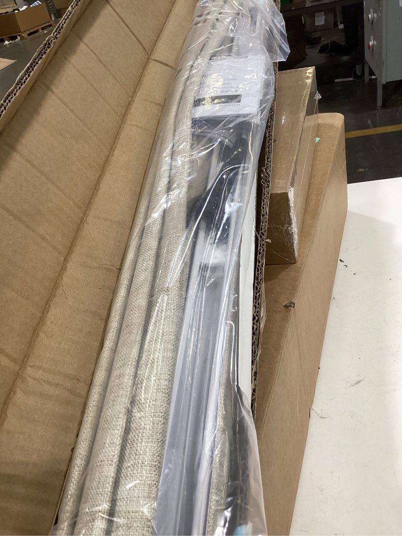 Condition photo showing Good Condition for lazblinds no tools no drill cordless roman shades for windows, blackout thermal insulated uv blocking window blinds, lightweight fabric blinds for indoor windows, 34.5" w x 48" h, blackout - beige beige 34.5" w × 48" h