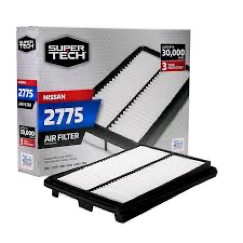 super tech, engine air filter, 2775, for nissan rogue 2014-2020