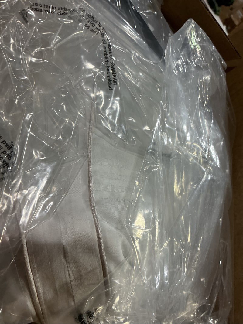 Condition photo showing Good Condition for serta down illusion soft hypoallergenic medium/firm bed pillows for side, stomach or back sleepers (2 pack), king, white white king medium/firm