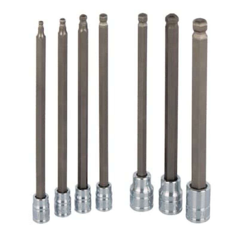 kobalt 7 -piece 1/4-in 3/8-in drive set hex bit driver socket set