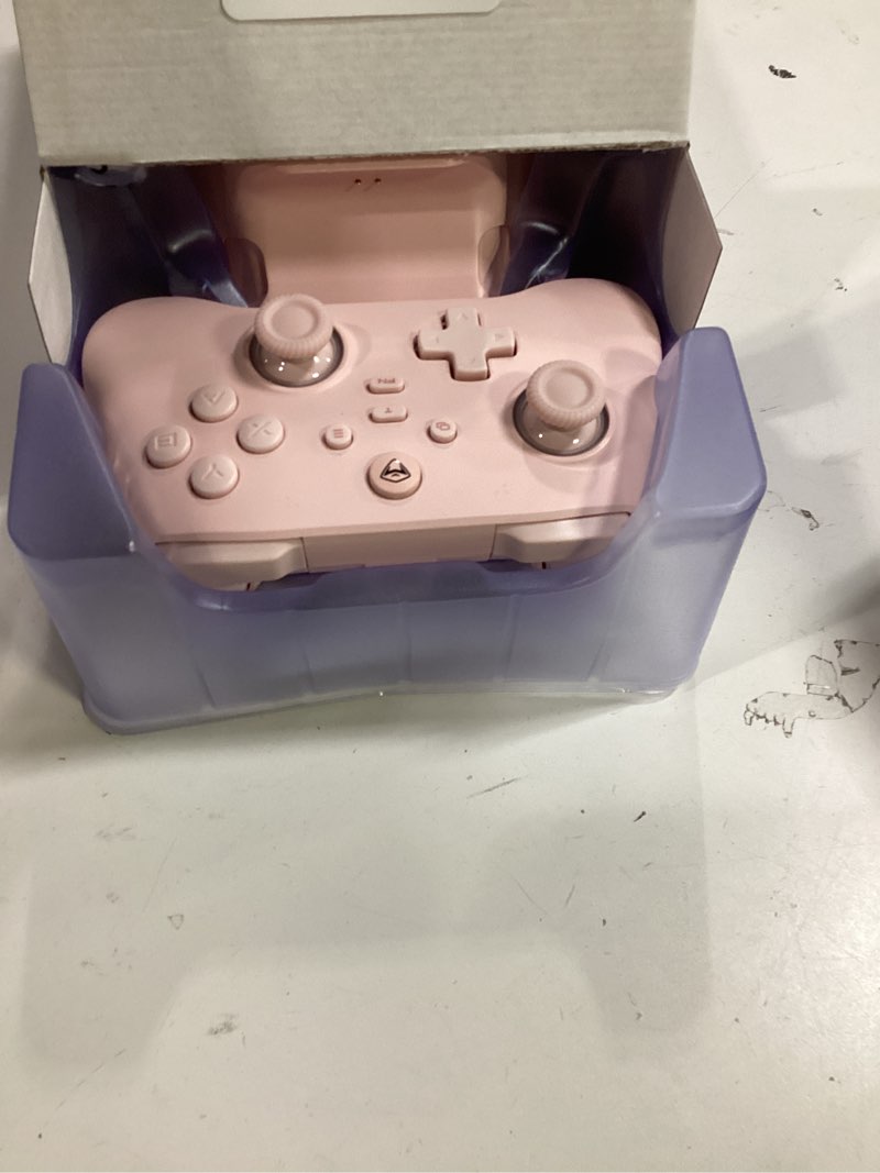 Condition photo showing Good Condition for Machenike G3V2 Bluetooth Controller for Pc/Switch/Ios/Android, Hall Effect Joysticks, RGB Lighting Gaming Controller,2 Programmable Buttons,1000mah Battery With Charging Station, Pink Pink PE UG