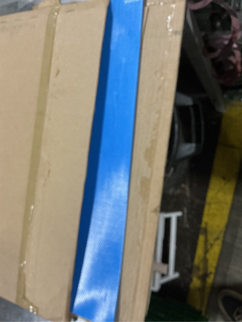 Condition photo showing Good Condition for rolyan cedarburg 29934 splinting material sheet, aquaplast-t watercolors, electric blue, 13% ultraperf perforated, single sheet, 1/16" x 18" x 24" size electric blue single sheet 13% ultraperf, 1/16" x 18" x 24"