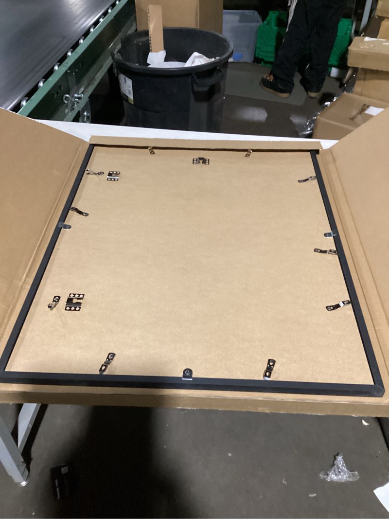 Condition photo showing As Is for upsimples 22x28 Poster Frame, Display Pictures 18x24 with Mat or 22 x 28 Without, Wall Hanging Picture Frames, Black, 1 Pack Black 22x28