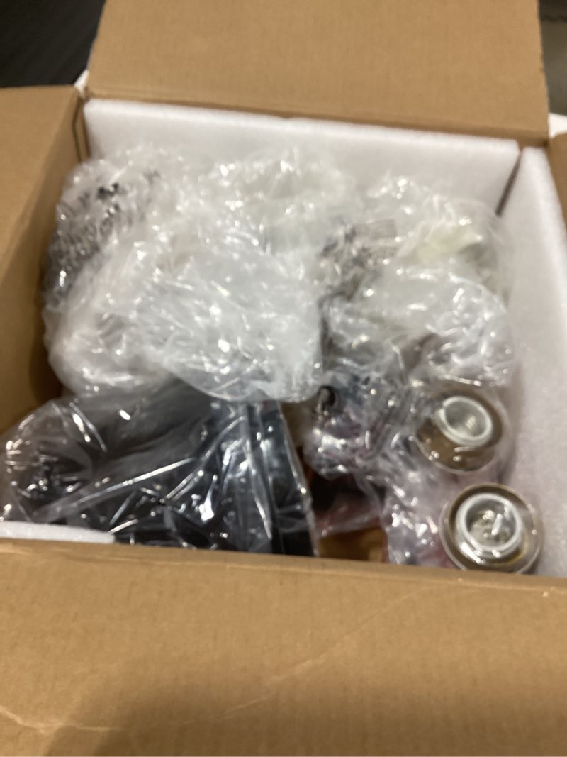 Condition photo showing As Is for 22" Bathroom Light Fixtures, Bathroom Vanity Lights Over Mirror with Hammered Metal Shade, 3-Light Modern Matte Black Wall Sconce Lighting for Bedroom Living Room Black 3 Light