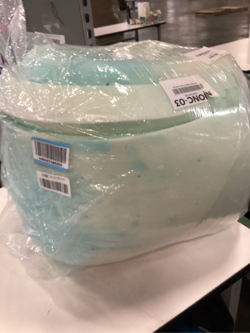 Condition photo showing Good Condition for Sweetcrispy Mattress Topper Queen, 3 Inch Thick Memory Foam Gel Infused Cooling Toppers Pad for Queen Size Bed, Sleeper Sofa, RV, Camper, CertiPUR US Certified, Ventilated and Breathable, Blue 3 IN Queen