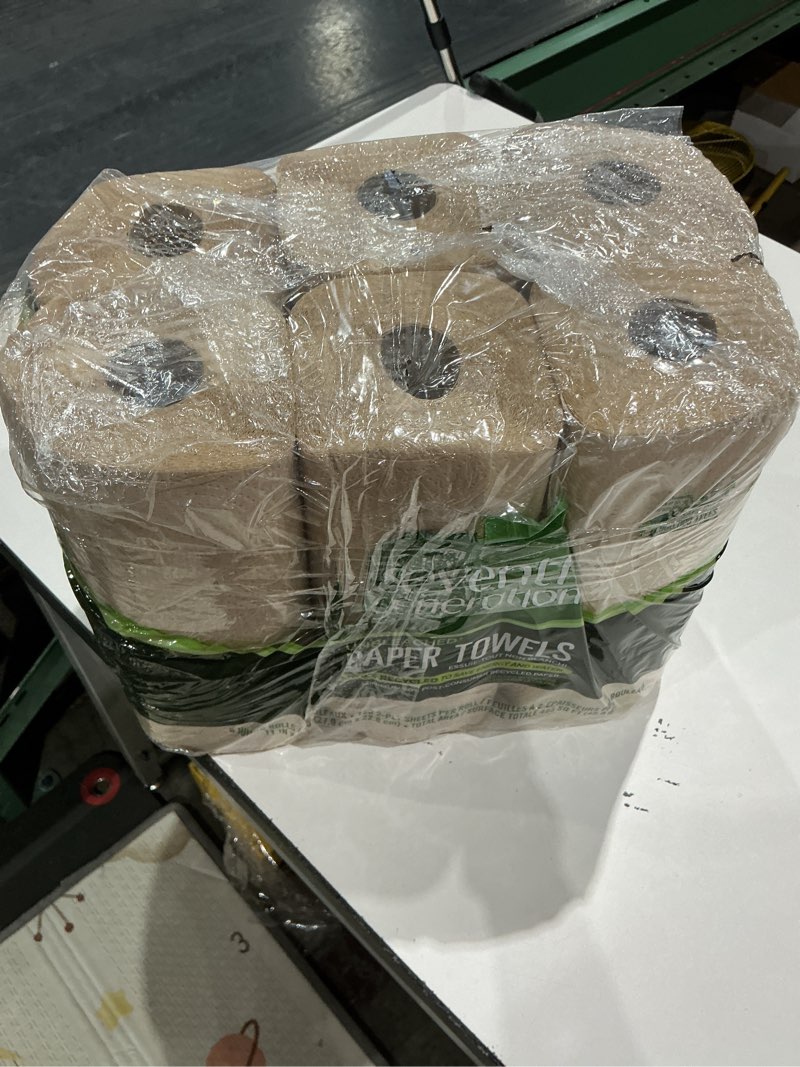Condition photo showing Good Condition for seventh generation paper towels, unbleached, regular roll - 6 count (pack of 1) multi 6 count (pack of 1)