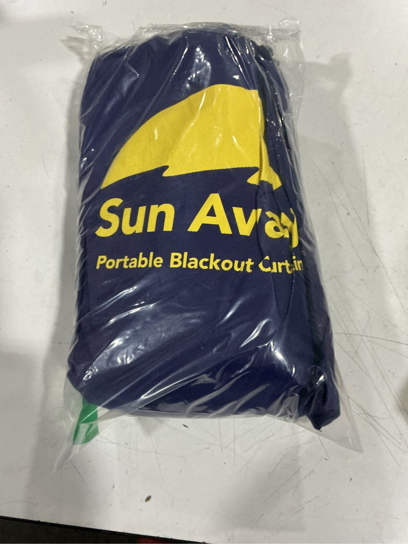 Condition photo showing Good Condition for portable blackout curtain with suction cups - premium easy install shade no tools required - temporary blinds, perfect for baby nursery or dorm room - with travel bag (66” long x 51” wide)