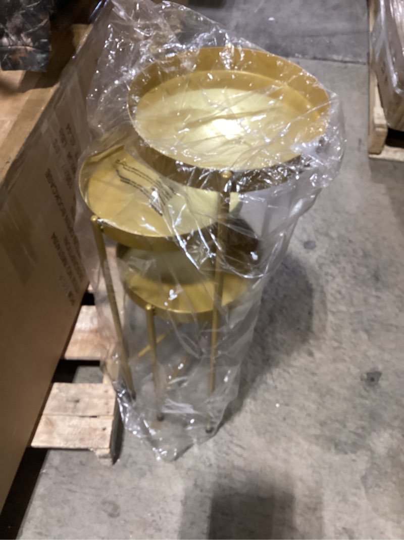 Condition photo showing Good Condition for addie iron top nesting tables