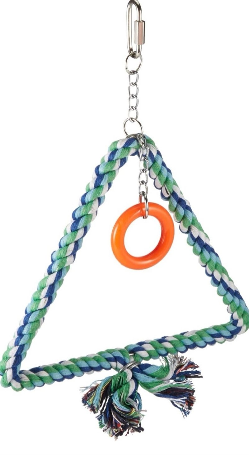 (PACK OF 2) PET BIRD SWING MULTICOLOR