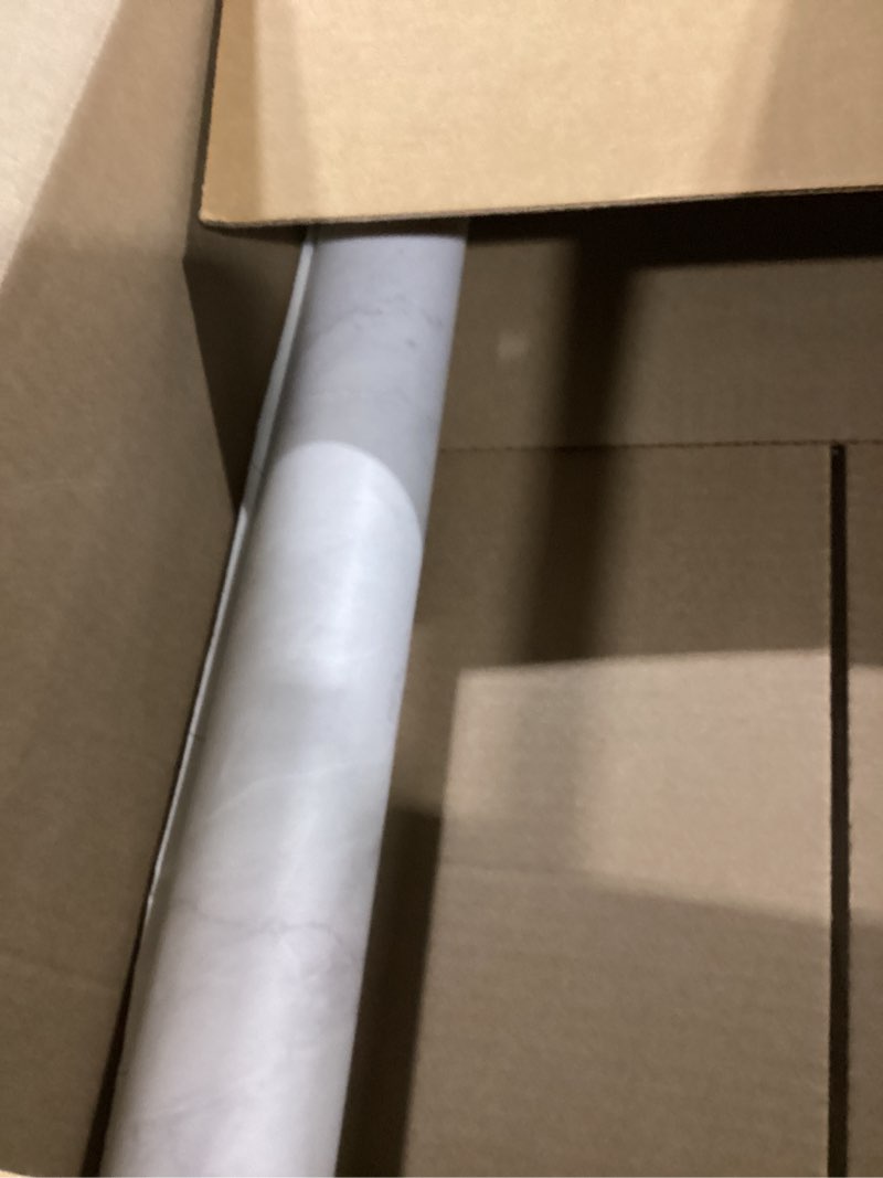 Condition photo showing As Is for very berry sticker marble contact paper (white matte, 24" x 78", 1 pack) premium peel and stick wallpaper for countertop, bathroom vanities & cabinets, renter friendly, waterproof vinyl white matte 24" x 78"