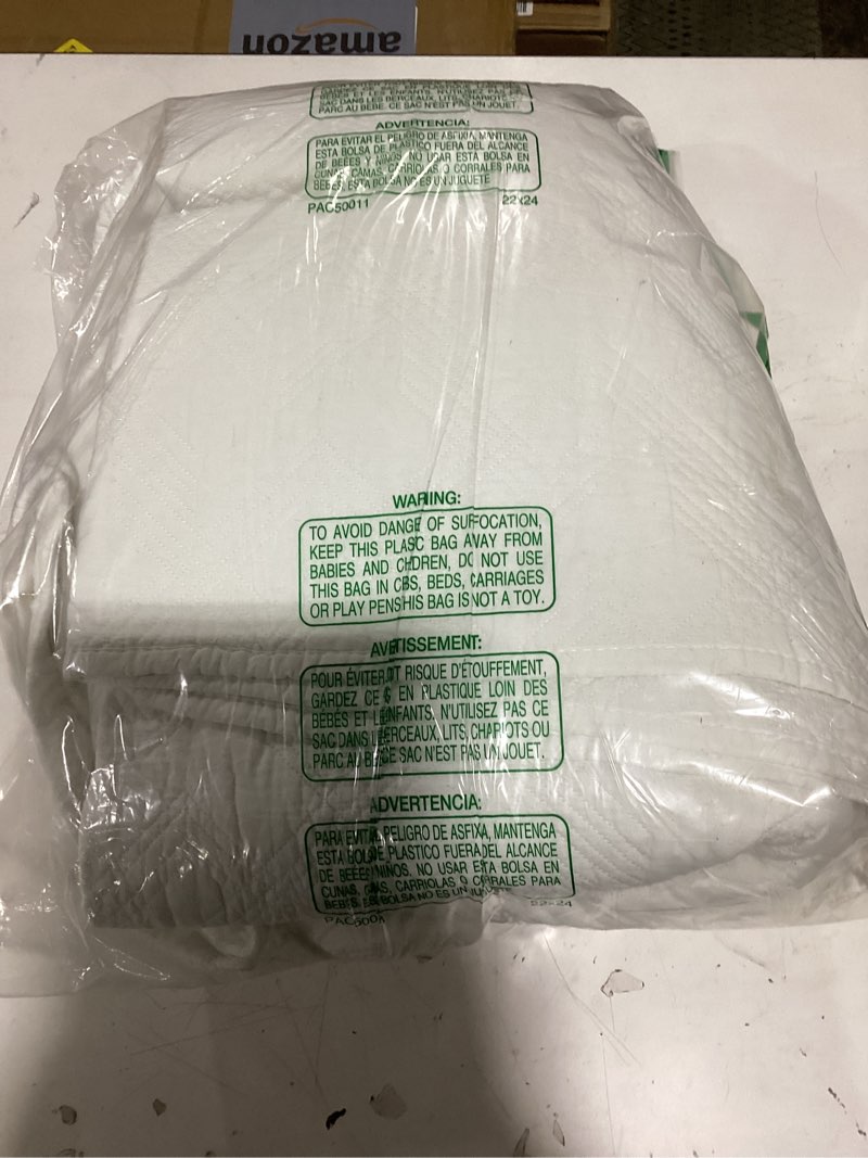 Condition photo showing Good Condition for wdcozy 100% cotton queen size quilt set - white pre-washed soft lightweight modern bedspread, farmhouse country rustic coverlet, textured like linen, shabby chic gauze bedding, 3 pieces white full/queen (90"x96")