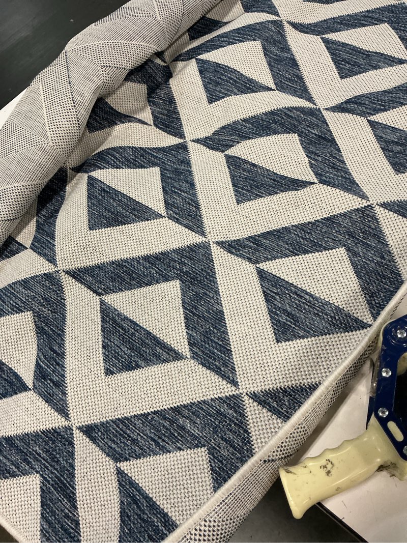 Condition photo showing Good Condition for area rug - napa (2' x 3' 1" rectangle blue/ivory)