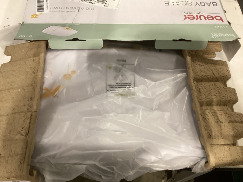 Condition photo showing Good Condition for Beurer BY80 Digital Baby Scale, Infant Scale for Weighing in Pounds, Ounces, or Kilograms up to 44 lbs, Newborn Baby Scale with Hold Function, Pet Scale for Cats and Dogs