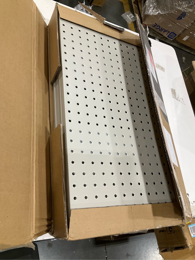 Condition photo showing Good Condition for Ultrawall 4 Pcs Metal Pegboard Wall Panels, Peg Boards for Garage Tool Storage Gray 4PC