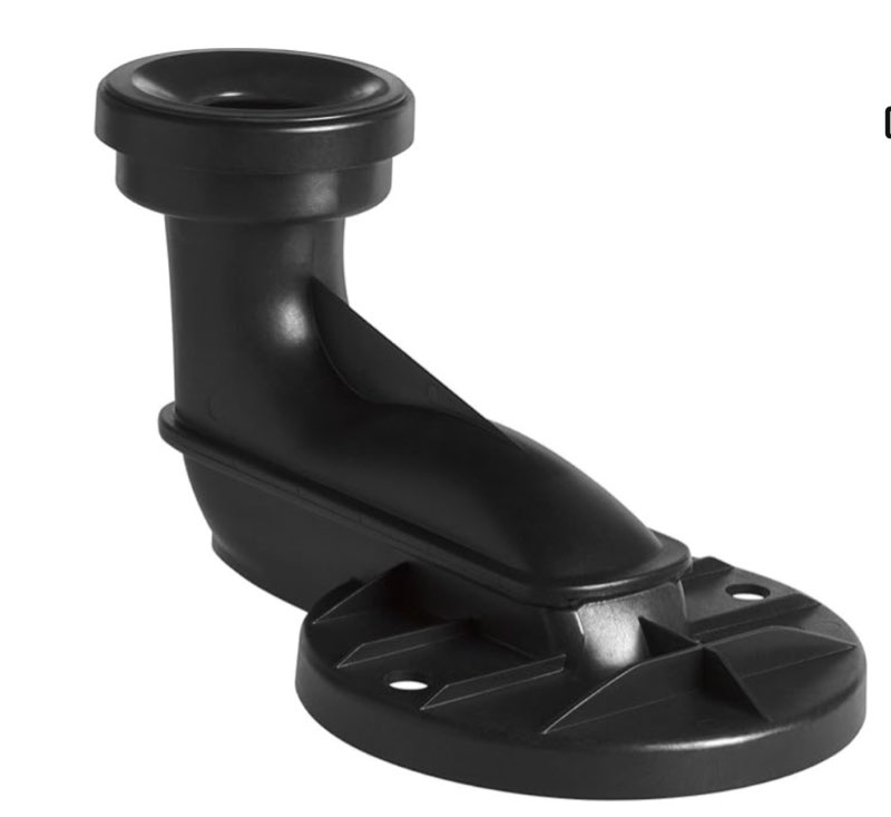 kohler 14 in. rough-in full skirt trap and attachment system, black