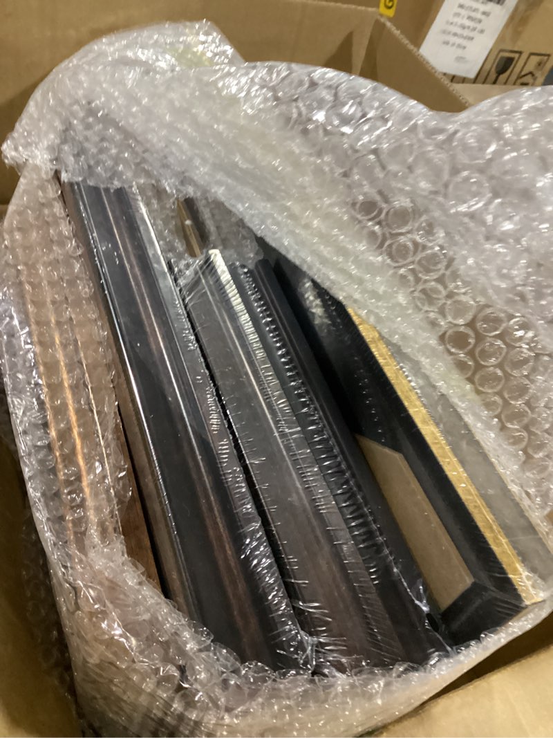 Condition photo showing New/Like New for vintage picture frames for gallery wall frame set, 7 pcs assorted ornate antique photo frames with high definition glass or acrylic, resin baroque decor for tabletop & wall display (included art prints)