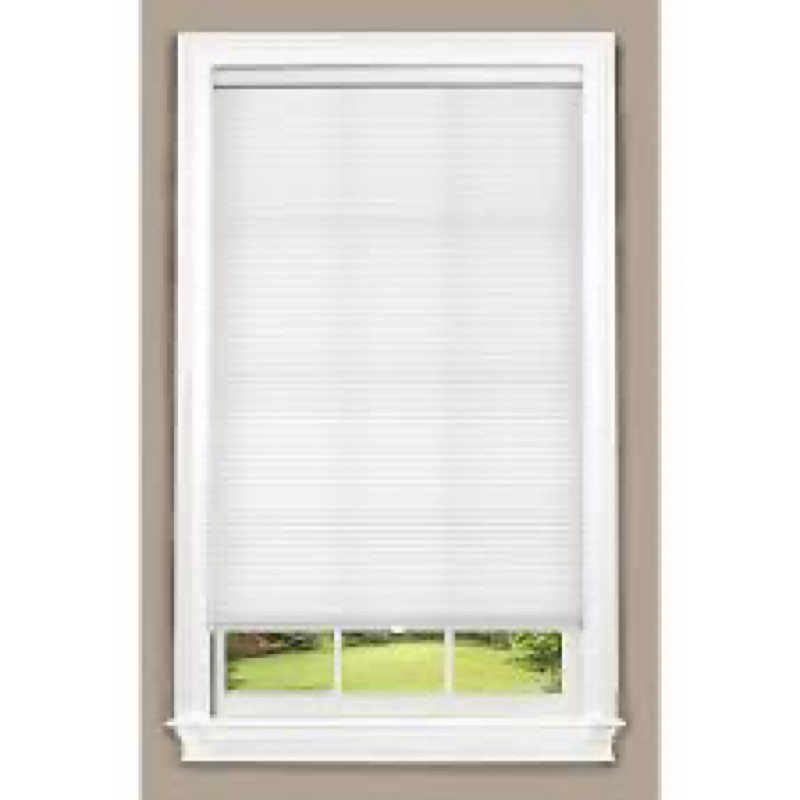 Allen+ roth 27 in x64 in blackout cordless cellulat shade white