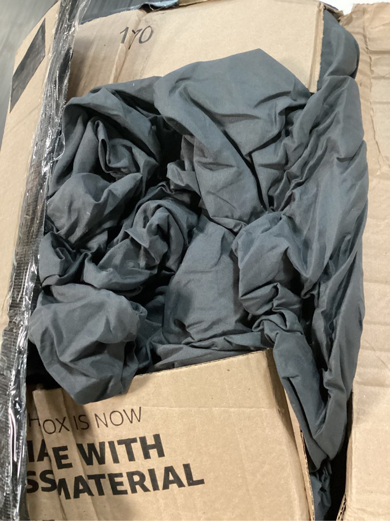 Condition photo showing As Is for cozylux king size comforter set dark grey - 7 pieces bed in a bag king, luxury soft bed set for all seasons, bedding set with down alternative comforter, sheets, pillowcases & shams dark grey king
