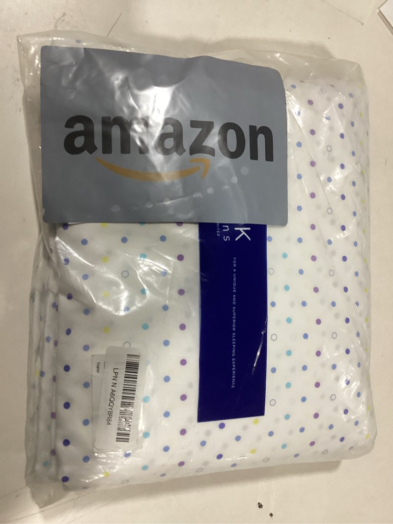 Condition photo showing As Is for Kids Full Size Polka Dots Bed Sheets - 4 Piece Kids Dots Microfiber Sheet Set - Spotty Patterned Bedding - Soft, Breathable & Machine Washable - Multicolor Bed Set for Boys, Girls, Teens & Toddlers 33 - Multicolor Polka Dots Full