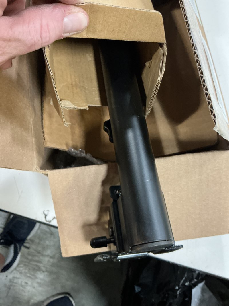 Condition photo showing As Is for luqeeg adjustable furniture leg, telescopic folding support with stepless adjustment knob, 20\"-30\" height adjustable, aluminum alloy, ideal for rv caravan boat yacht, space saving (color may vary ours is black)