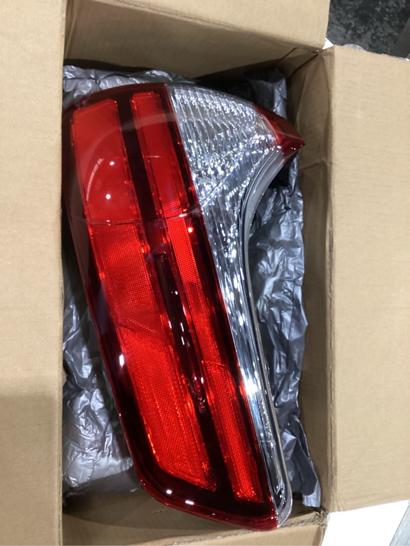 Condition photo showing As Is for RH Right Passenger Side Outer Tail Light Replacement for Toyota Sienna 2015-2020 Tail Lamp 8155008050 TO2805123