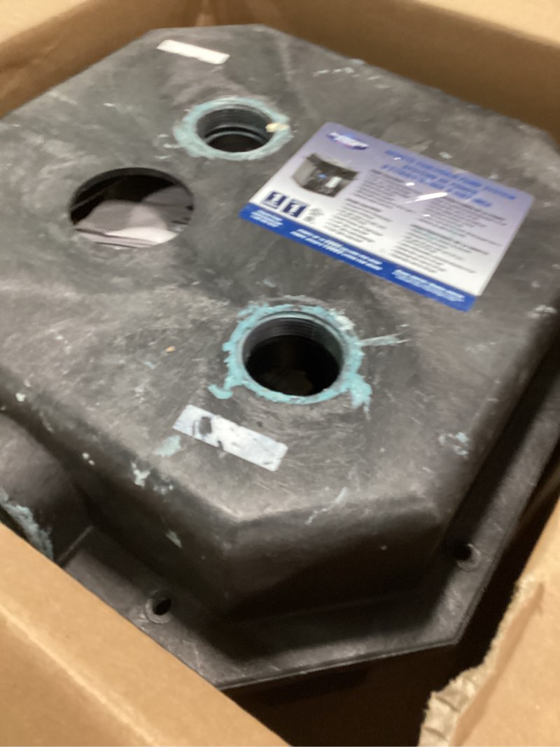 Condition photo showing As Is for Superior Pump 92072-U 1/3 HP Remote Sink Drain Pump System, Black Thermoplastic Drain Pump System