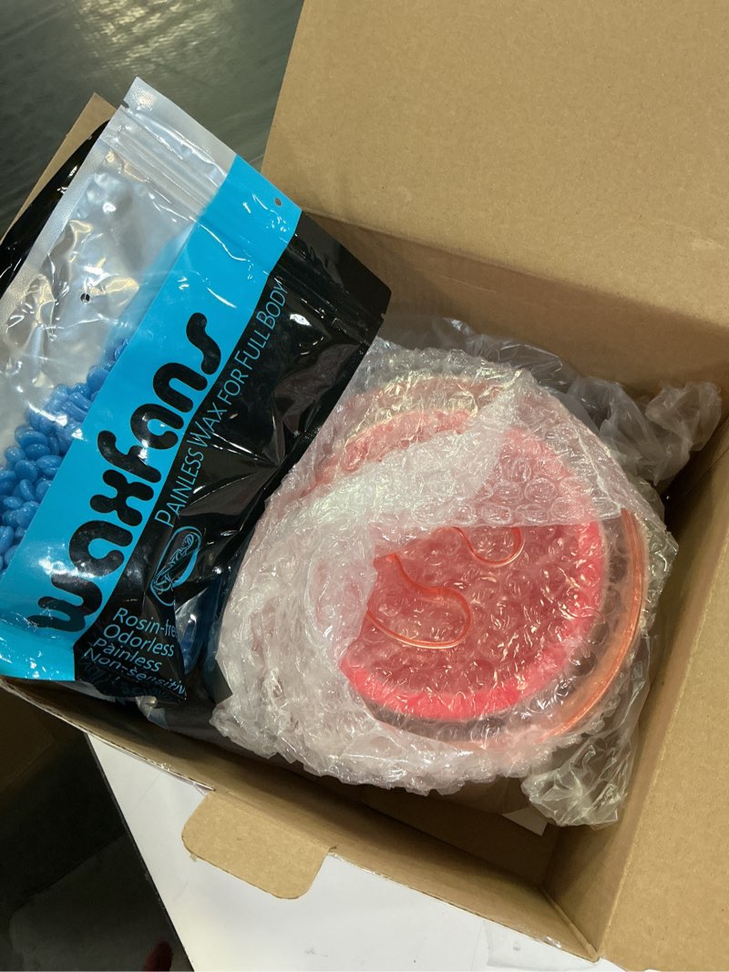 Condition photo showing Good Condition for waxfans waxing kit ,wax warmer for hair removal, wax kit with hard wax beads for women ,waxing at home for full body