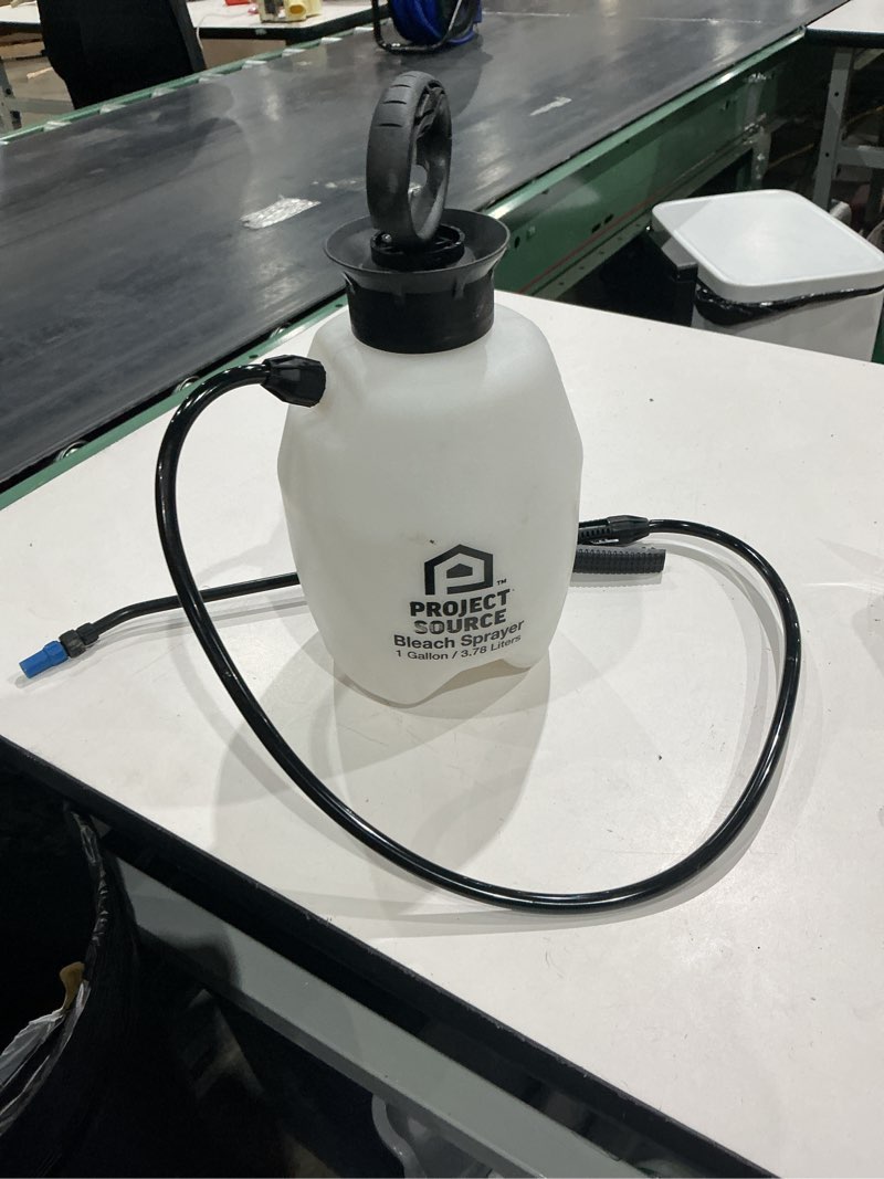 Condition photo showing As Is for project source 1-gallon plastic tank sprayer