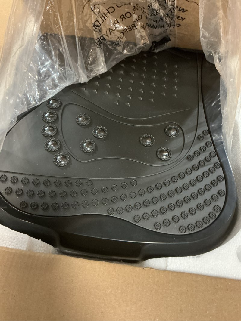 Condition photo showing Good Condition for vibration plate exercise machine, 130 levels full body workout vibrating plate for lymphatic drainage weight loss, 450 lbs capacity shake platform with resistance bands bluetooth for women men