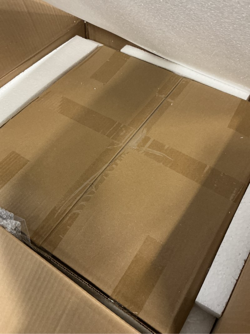 Condition photo showing New/Like New for Round Side Table, Modern End Tables for Living Room Office Small Spaces, Glass Black End Table with Metal Frames, Nightstand for Bedroom, Bedside Furniture, Easy Assembly